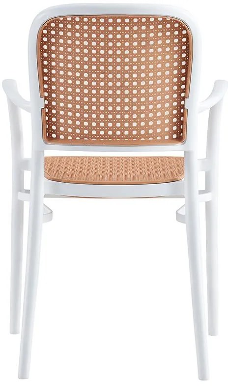 Καρέκλα - Πολυθρόνα Juniper με UV protection PP μπεζ- λευκό 56x52.5x86.5 εκ. 56x52.5x86.5 εκ.
