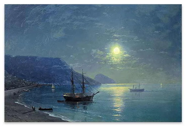 Πίνακας σε καμβά Night in the Crimea" Megapap ψηφιακής εκτύπωσης 60x40x3εκ."