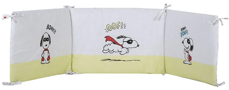 Πάντα Κούνιας Snoopy Mask Hero White 60+67+60x40 - Nef-Nef Homeware