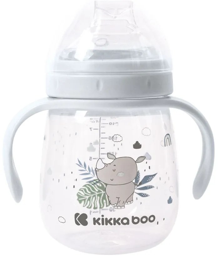 KIKKA BOO ΚΥΠΕΛΛΟ ΜΕ ΛΑΒΕΣ ΚΑΙ ΣΙΛΙΚΟΝΟΥΧΟ ΣΤΟΜΙΟ 240ML SAVANNA BLUE 31302030063