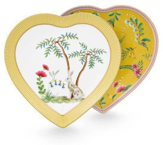 ΣΕΤ ΠΙΑΤΑ ΦΡΟΥΤΟΥ Δ21.5cm 2 ΤΕΜ. PIP STUDIO - LA MAJORELLE HEART-SHAPE 51001342 (ΚΙΤΡΙΝΟ)