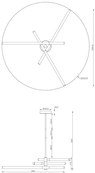 Φωτιστικό οροφής Maytoni Axis