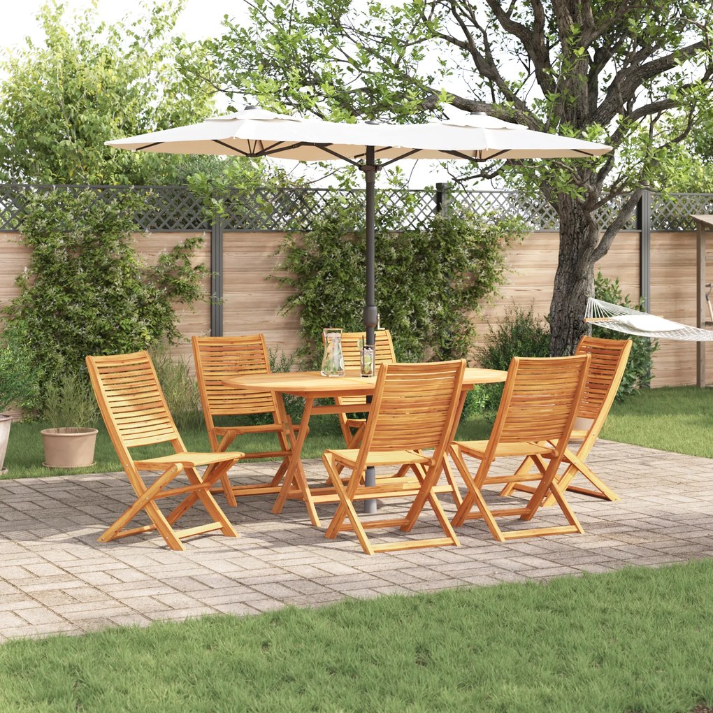 vidaXL Σετ Εξωτερικής Διατροφής 7 pcs Ξύλινος Large Στερεό Ξύλο