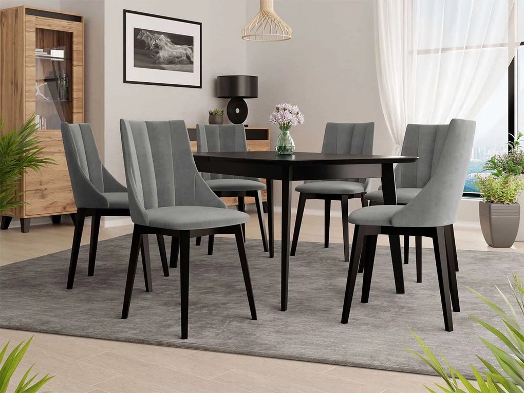 Καρέκλα S97 BK-Gkri