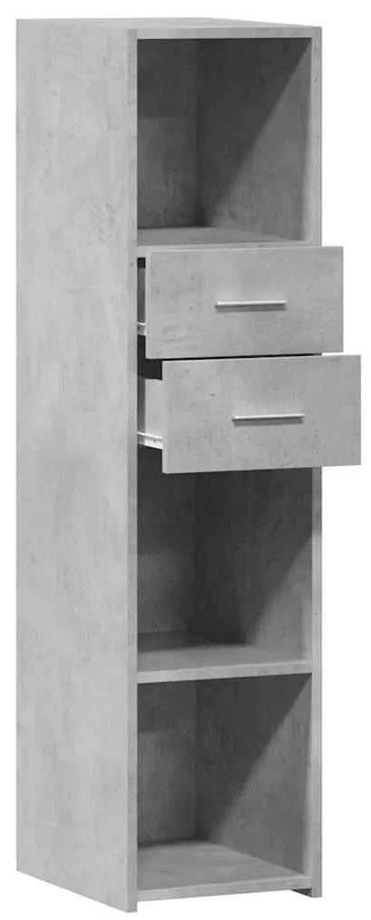 vidaXL Ντουλάπι Γκρι Σκυρ. 30x42,5x124 εκ. από Επεξεργασμένο Ξύλο