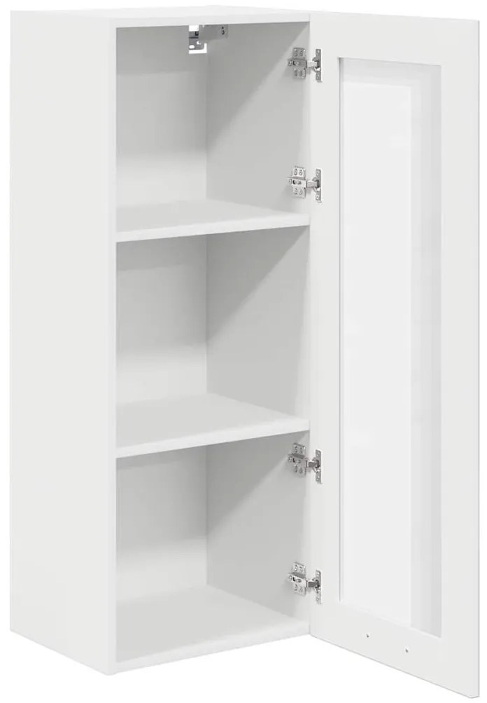 vidaXL Κρεμαστό ντουλάπι Λευκό 40 x 31 x 100 εκ. Επεξεργασμένο ξύλο