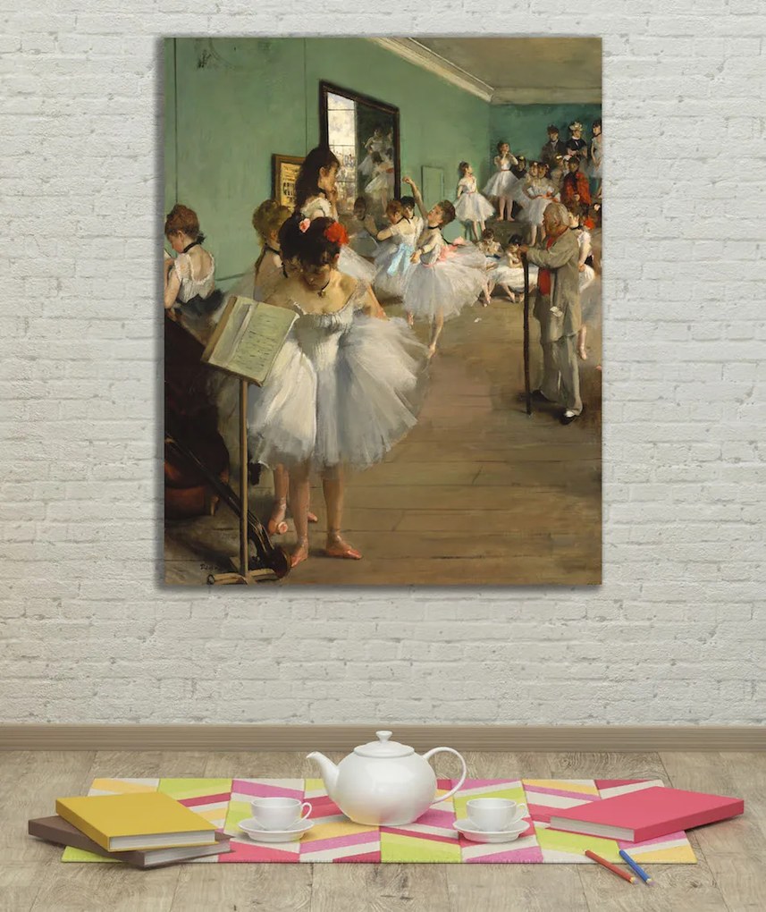 Πίνακας σε καμβά "The Dance Class" Edgar Degas KNV808 45cm x 65cm