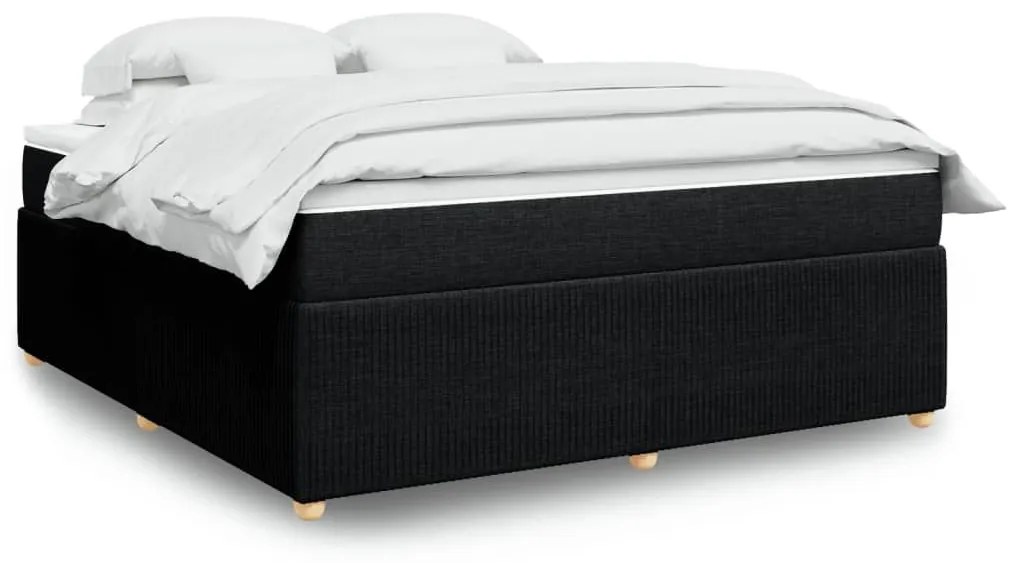 ΚΡΕΒΑΤΙ BOXSPRING ΜΕ ΣΤΡΩΜΑ ΜΑΥΡΟ 180X200 ΕΚ. ΥΦΑΣΜΑΤΙΝΟ 3285590