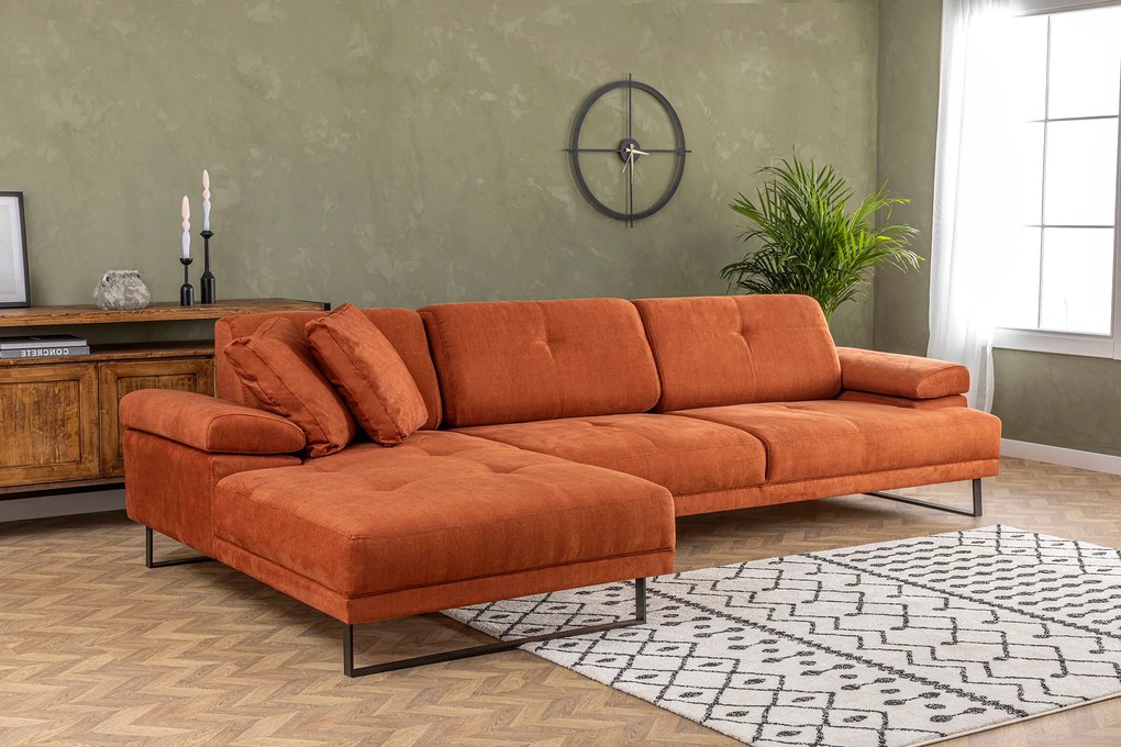 Corner Sofa Mustang Small Left - Orange Orange