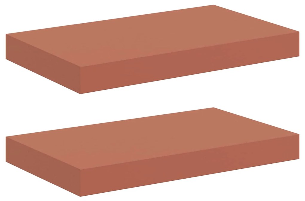 vidaXL Ράφι Τοίχου 2 pcs Κόκκινο 40 x 23,5 x 4 εκ Επεξεργασμένο ξύλο