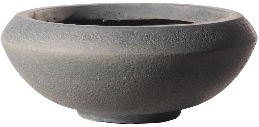 Γλάστρα Πήλινη Οβάλ Bastion D-5270-8 XL 72x72x29cm Grey Supergreens Πηλός