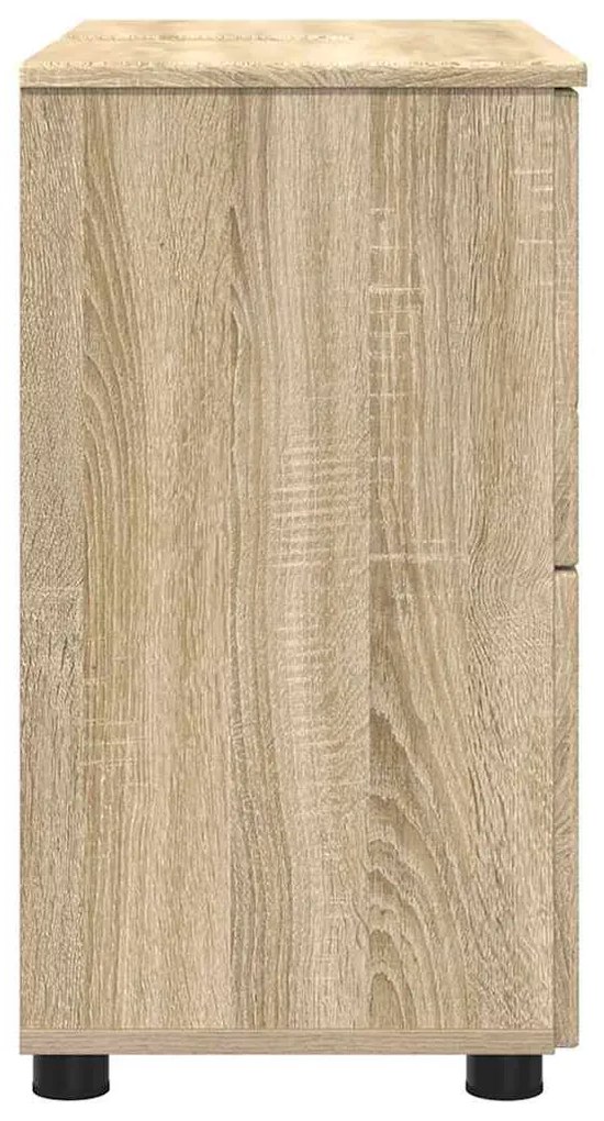 vidaXL Ντουλάπι Μπάνιου με συρτάρι Δρύς Sonoma 76,5 x 35 x 64 εκ