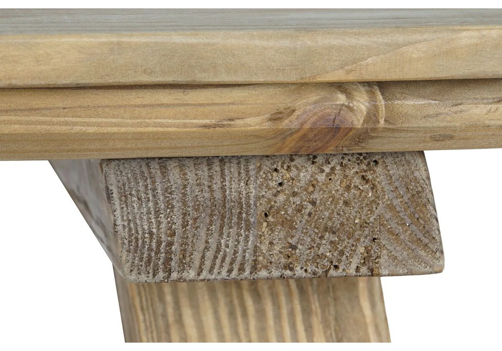 Τραπεζαρία Home ESPRIT Καφέ Φυσικό Ξύλο ξύλο πεύκου 220 x 100 x 76 cm