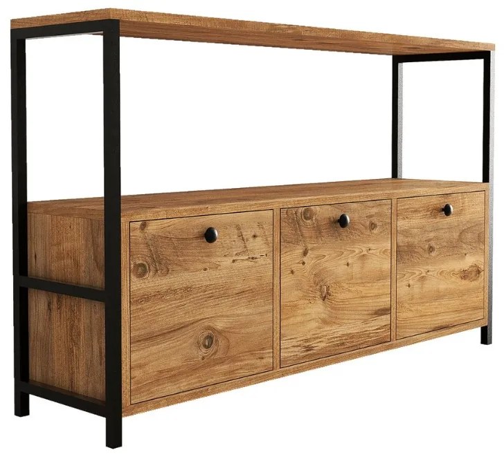 Μπουφές Alden Megapap χρώμα atlantic pine 120x30x76εκ.