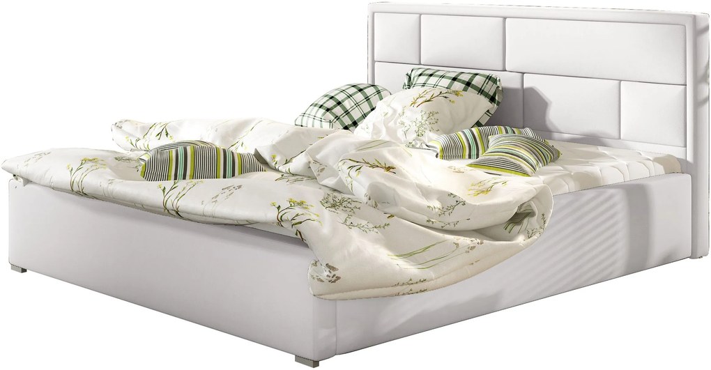 Επενδυμένο κρεβάτι Maestra-200 x 200 -Βυσσινί