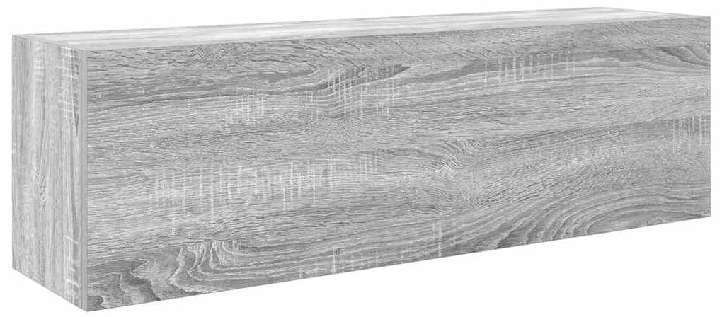 Ντουλάπι τοίχου μπάνιου Γκρι Sonoma 100x25x30 cm - Γκρι