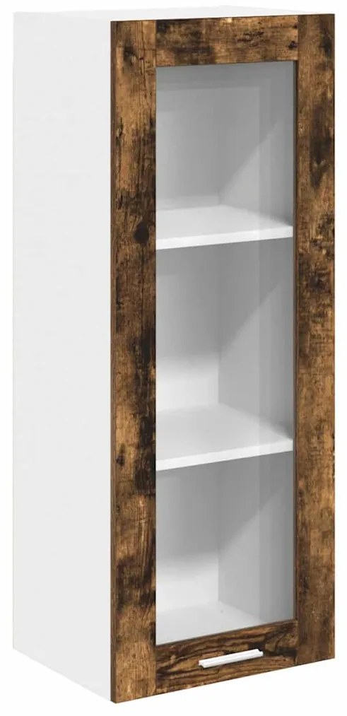 vidaXL Κρεμαστό ντουλάπι με αποθήκευση Καπνιστό Δρύς 40 x 31 x 100 εκ.