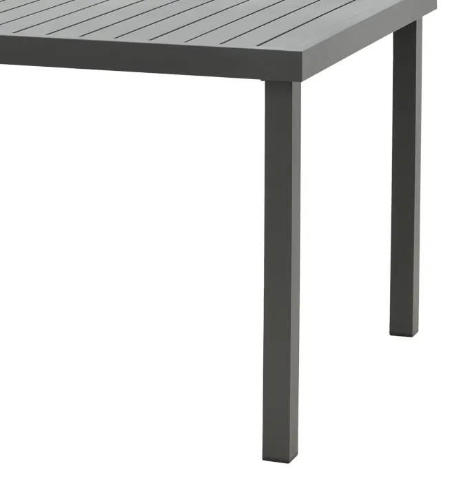 Τραπέζι Kliton  pakoworld αλουμινίου μαύρο 150x80x74εκ - 288-000007