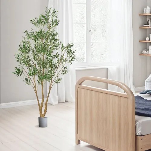 VEVOR 240cm Artificial Olive Tree Tall Fake Plant with Pot for Home Office