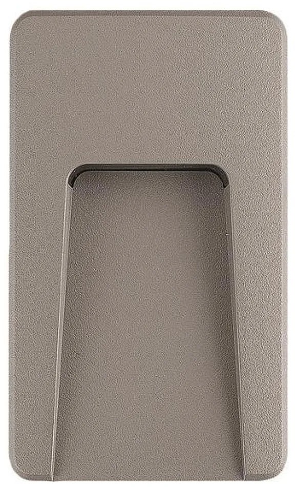 Φωτιστικό Τοίχου Slim LED 3W Γκρι EUROLAMP 145-52023