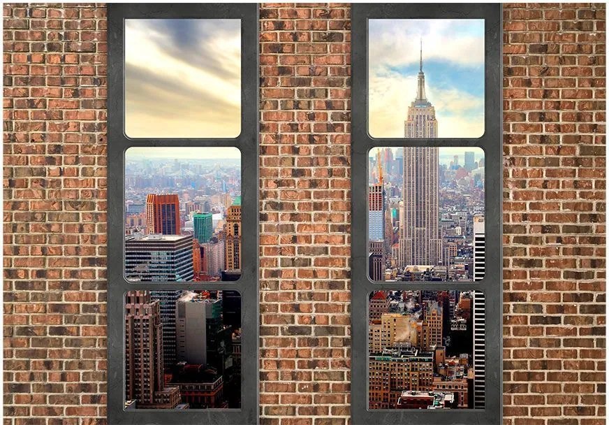 Αυτοκόλλητη φωτοταπετσαρία - The view from the window: New York - 196x140