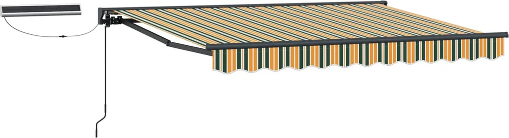 vidaXL Ηλεκτρικό Αναδιπλούμενο Σκίαστρο 3 x 2,5 μ