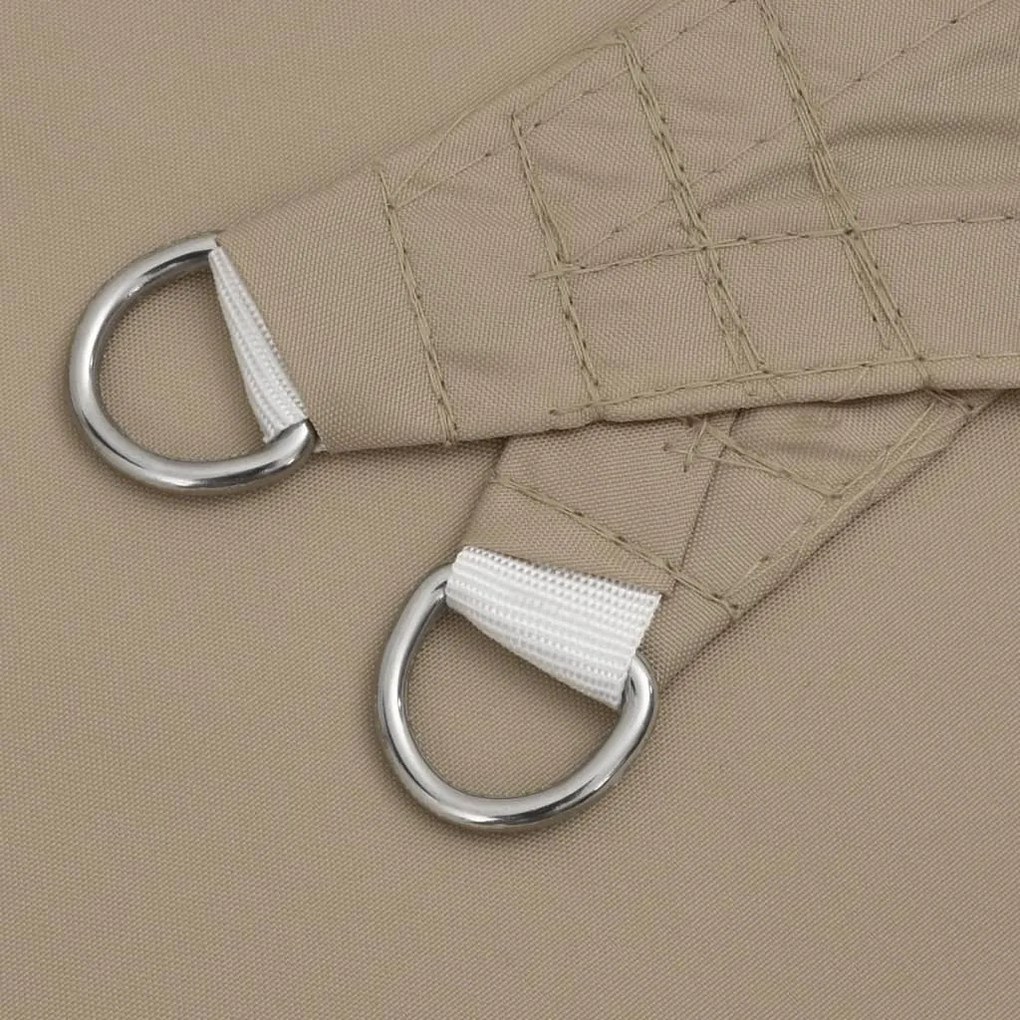 vidaXL Πανί Σκίασης Τρίγωνο Taupe 4 x 5 x 5 μ. από Ύφασμα Oxford
