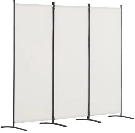 VEVOR Room Divider 3-Panel Folding Privacy Screen Fabric Partition Office White