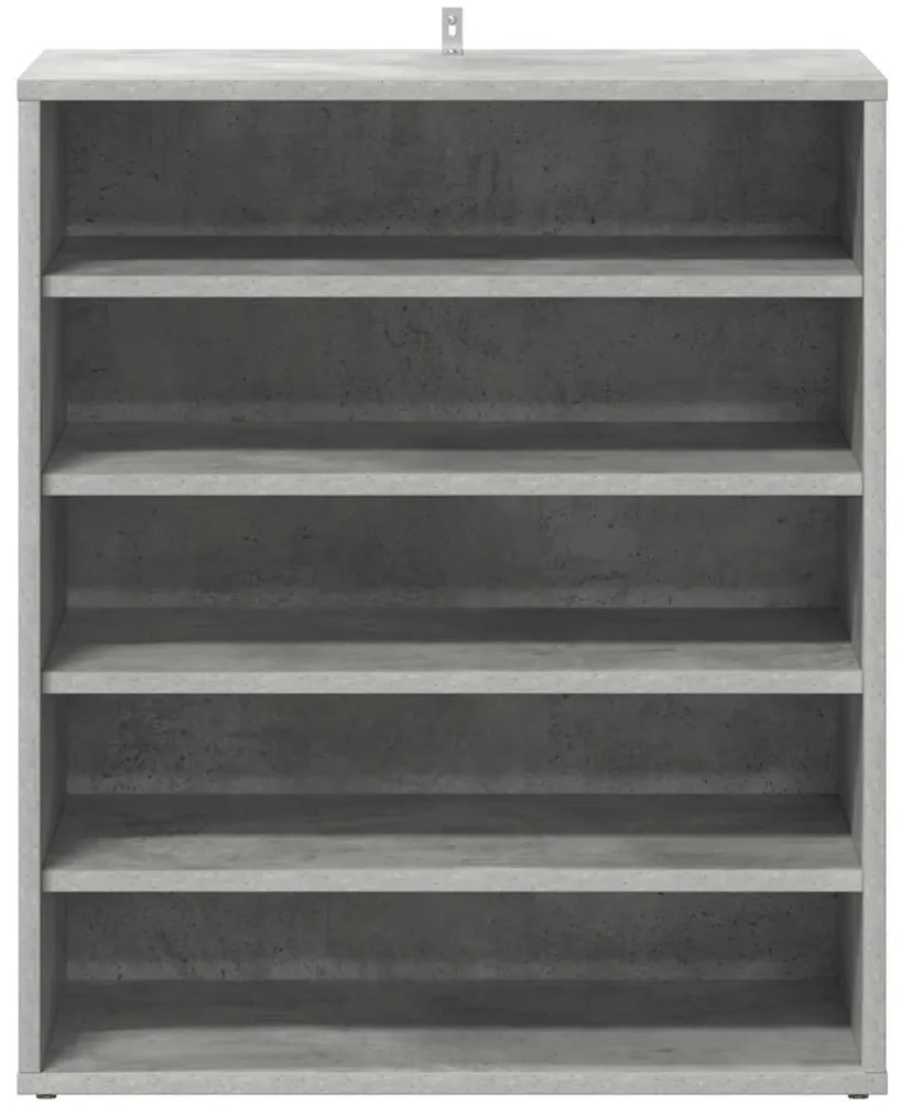 vidaXL Παπουτσοθήκη Γκρι Σκυροδέματος 60 x 35 x 70 εκ. από Επεξ. Ξύλο