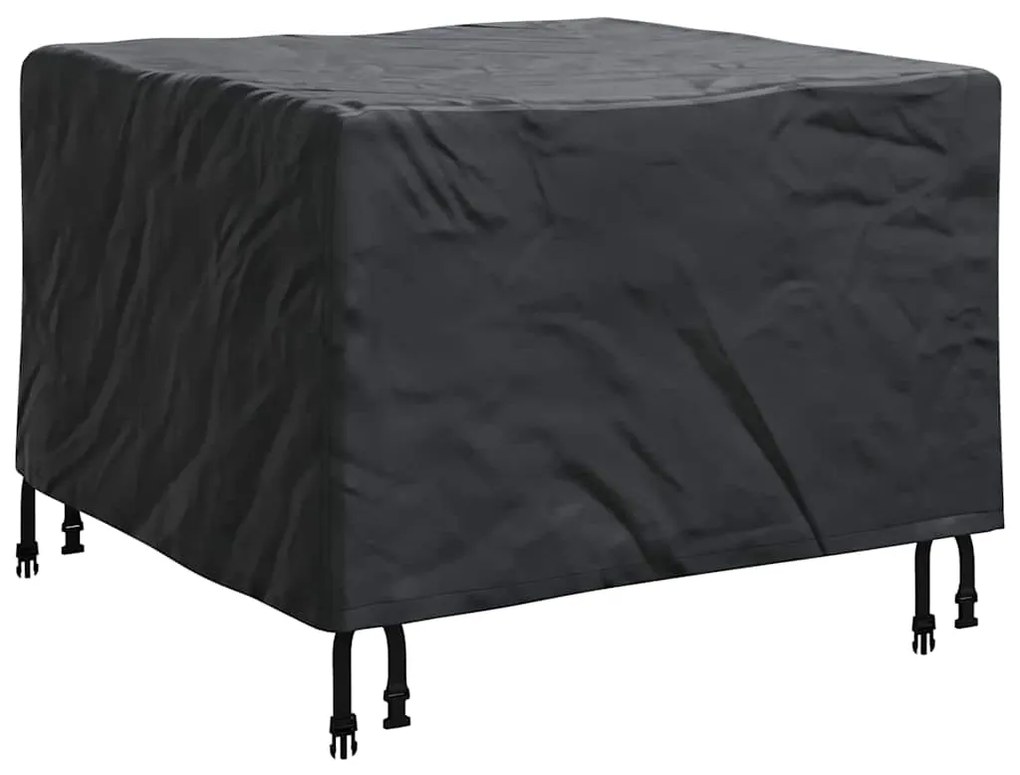 vidaXL Κάλυμμα επίπλων Μονόχρωμο Μαύρο 82 x 82 x 50 εκ ύφασμα