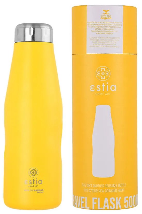 Θερμός Save The Aegean Burnt Yellow 500ml Estia 01-9007