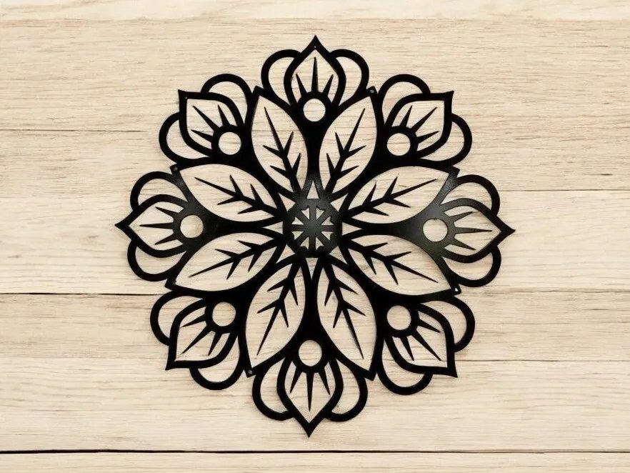 Intra απο ξύλο plywood 3mm-4mm πάχος – Floral διακόσμηση τοίχου Mandala 50x60 cm INTRAVECTRY-MY543418