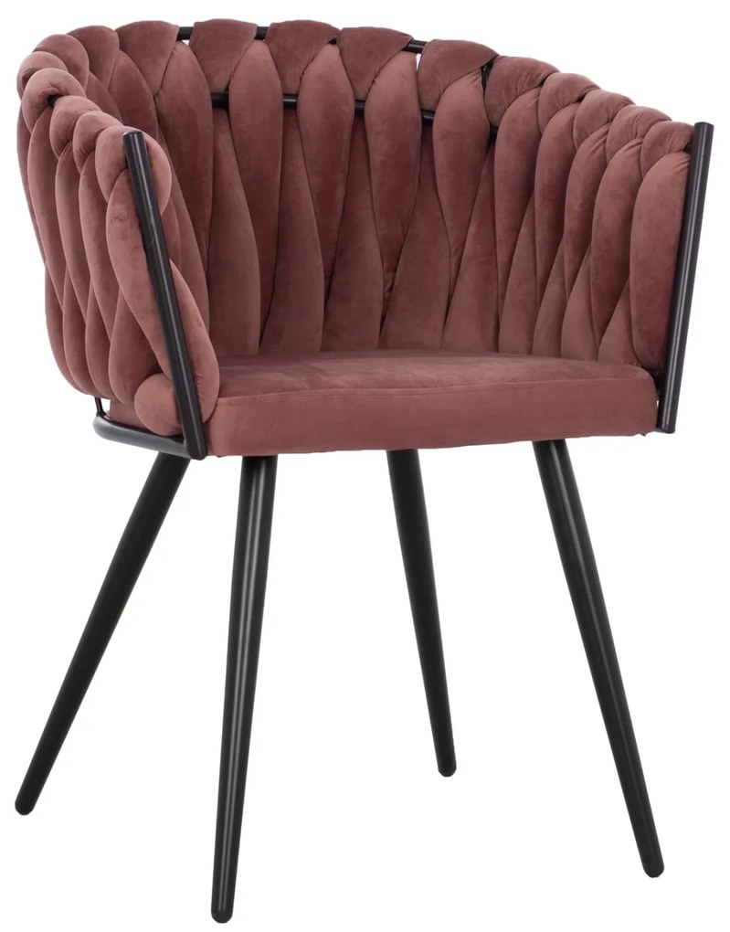 ΠΟΛΥΘΡΟΝΑΚΙ IVY ΒΕΛΟΥΔΟ ΣΑΠΙΟ ΜΗΛΟ ΚΑΙ ΜΕΤΑΛΛΙΚΑ ΠΟΔΙΑ HM8546.02 55x55x80Υ εκ.