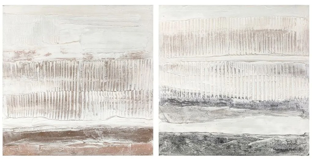 Καμβάς DKD Home Decor Τζίντζερ Καμβάς 100 x 3,7 x 100 cm