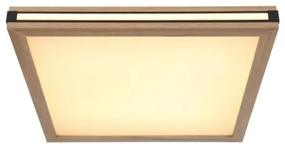 Πλαφονιέρα Φωτιστικό Οροφής LED 24W Καφέ-Μαύρο 45x45cm Carla 41589D2 Globo Lighting-41589D2-Καφέ 41589D2