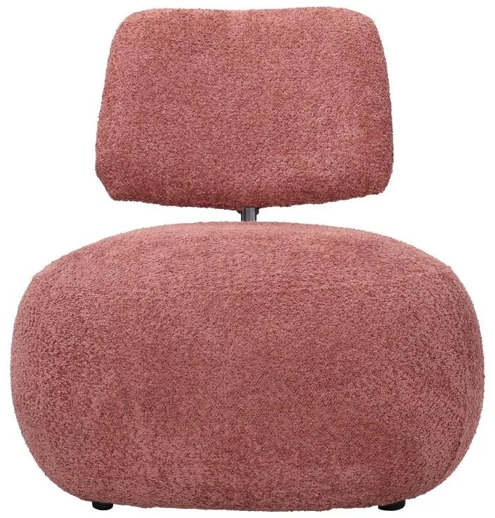 Πολυθρόνα Stonie μπουκλέ ύφασμα σε σάπιο μήλο απόχρωση 67x73x67εκ 67x73x67 εκ.
