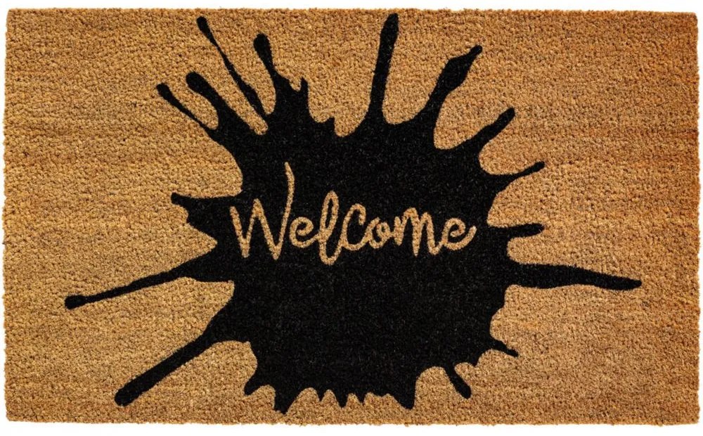 Πατάκι Εισόδου Ruco Print 627 Welcome Splash 45X75cm Beige-Black Sdim 45X75