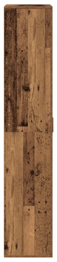 vidaXL Υψηλή ντουλάπα Παλιό Ξύλο 80x35x180 εκ. Επεξεργασμένο Ξύλο