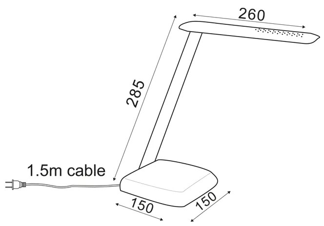 ΦΩΤΙΣ.ΓΡΑΦΕΙΟΥ LED 6W ΑΣΗΜΙ 480Lm Dimmabl 3.000K/6.000Κ 230V FUTUR - 1.5W - 20W - SF1408LED640S