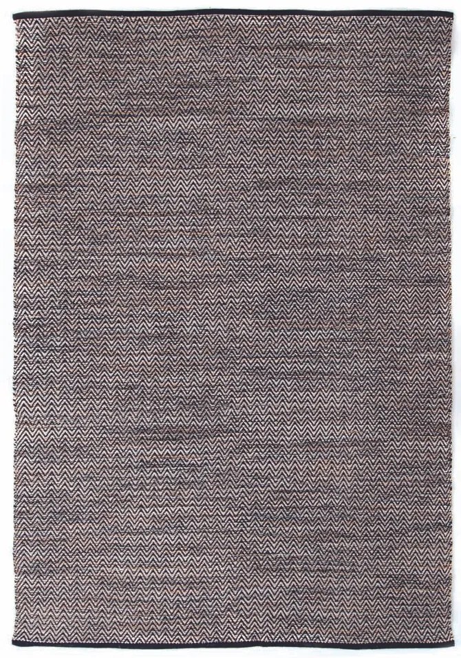 Καλοκαιρινό χαλί Urban Cotton Kilim Venza Black 070 x 140