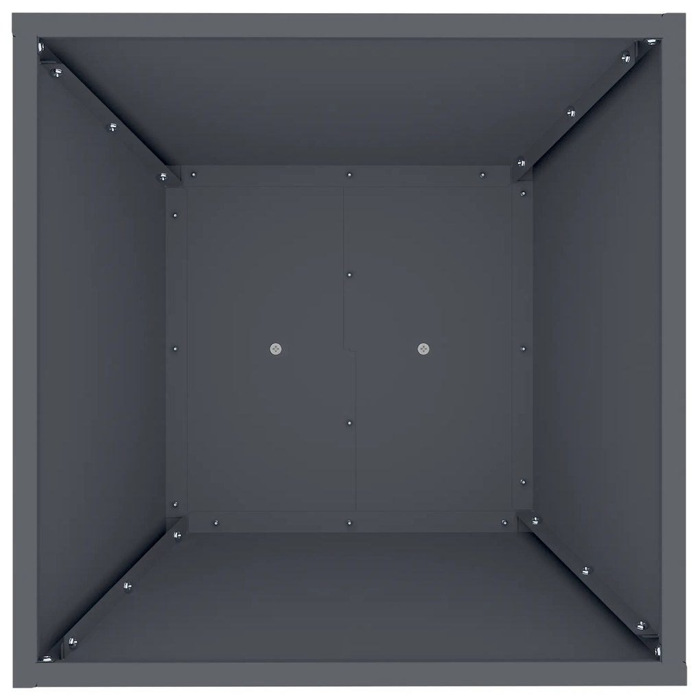 vidaXL Βάση Φυτών Ανθρακί Πλαστική 40 x 40 x 101 εκ Τετράγωνη Μοντέρνα