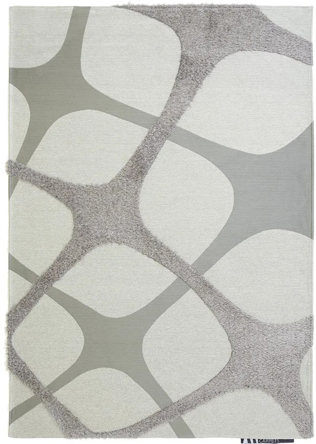 Χαλί Toscana Shaggy INNO WHITE SILVER Royal Carpet - 68 x 220 cm