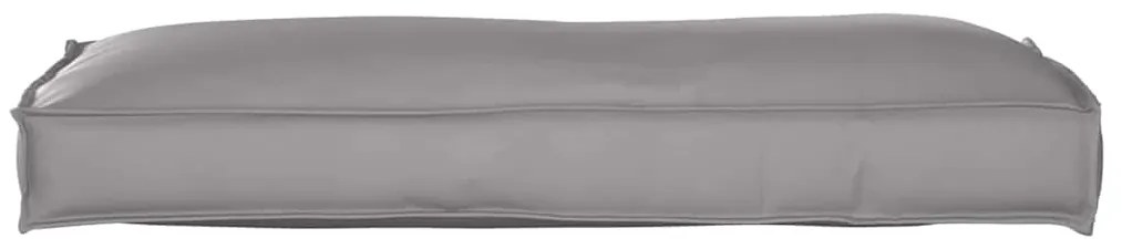 vidaXL Μαξιλάρι παλέτας για πλάτη Γκρι 120 x 40 x 12 cm Ύφασμα Oxford