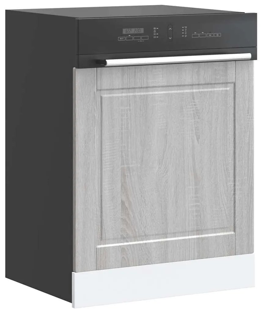 vidaXL Πίνακας πλυντηρίου πιάτων Porto Γκρι Sonoma 60x1,5x67 εκ.