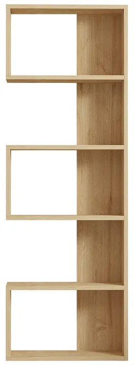 Βιβλιοθήκη Cascade pakoworld σε oak απόχρωση 51.8x22x150εκ (1 τεμάχια)