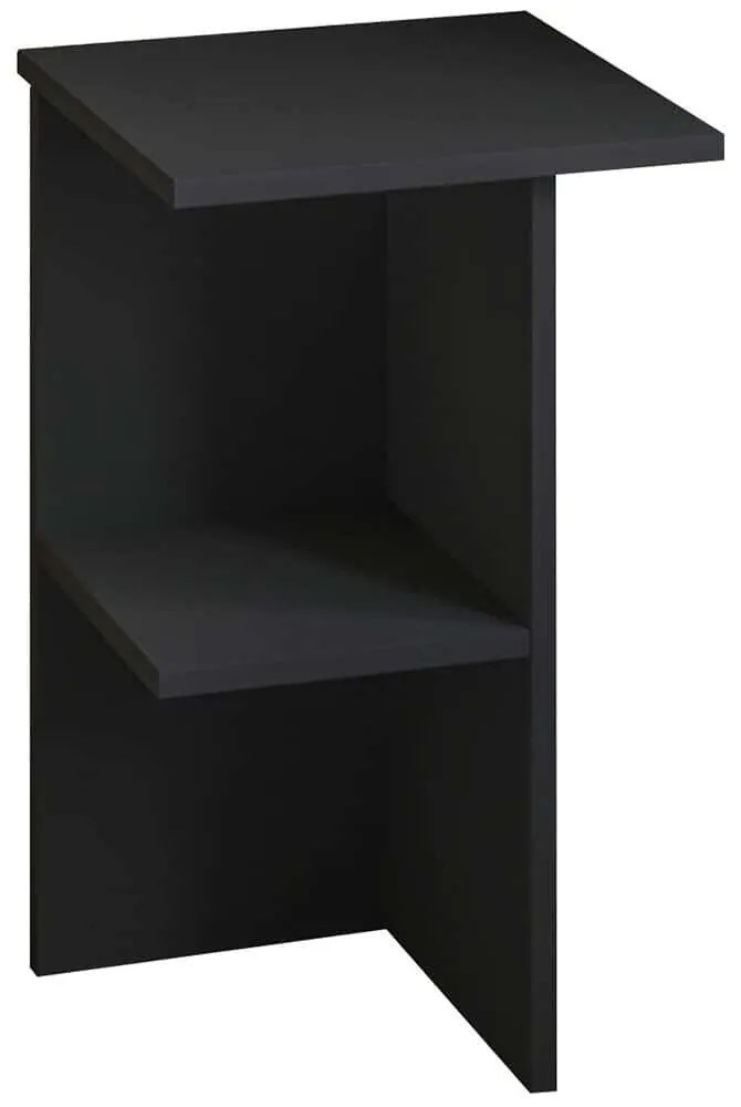 Κομοδίνο Leray 382NRC1809 36x36x60cm Anthracite