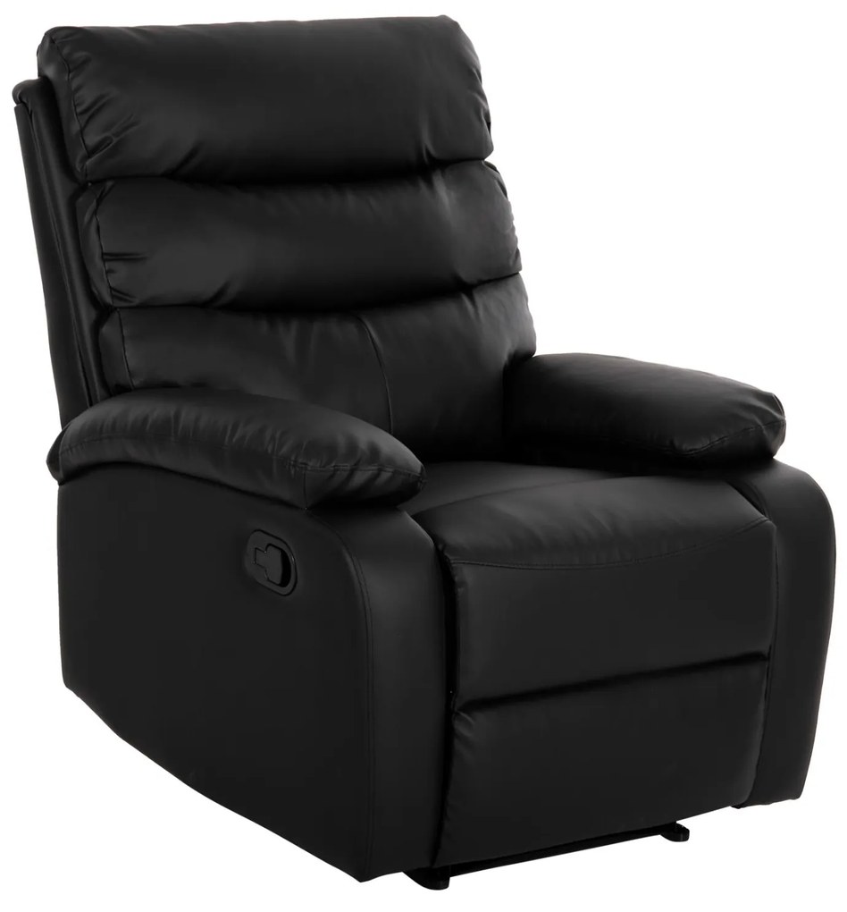 Πολυθρόνα YASUMU C9784.11 Μασάζ με Μαύρο PU 80x93x100Υεκ. 80x93x100 εκ.