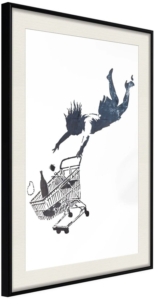 Αφίσα - Banksy: Shop Until You Drop - 40x60 - Μαύρο - Με πασπαρτού