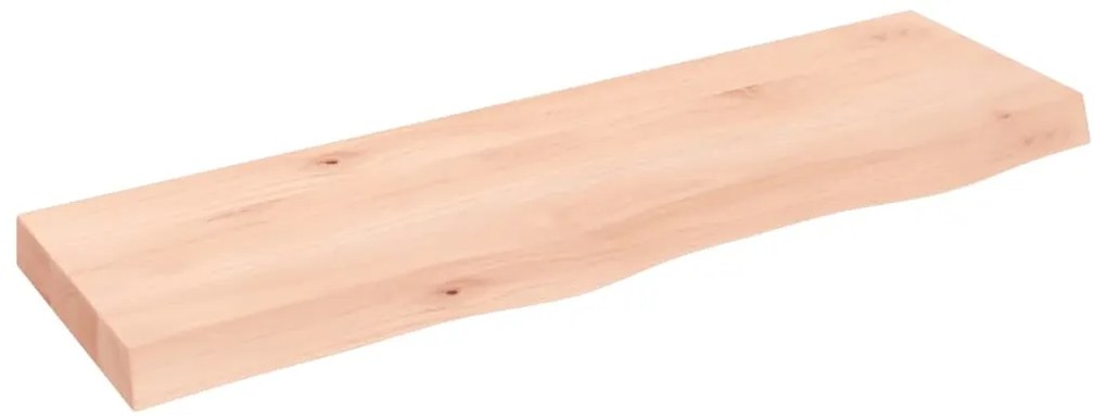 vidaXL Ράφι Τοίχου 100x30x(2-6) εκ. από Ακατέργαστο Μασίφ Ξύλο Δρυός