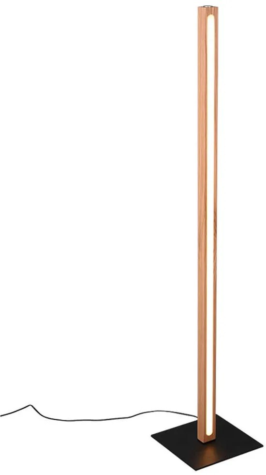 Φωτιστικό Δαπέδου Bellari 426410130 20W Led 22x22x115cm Natural Trio Lighting Μέταλλο,Ξύλο